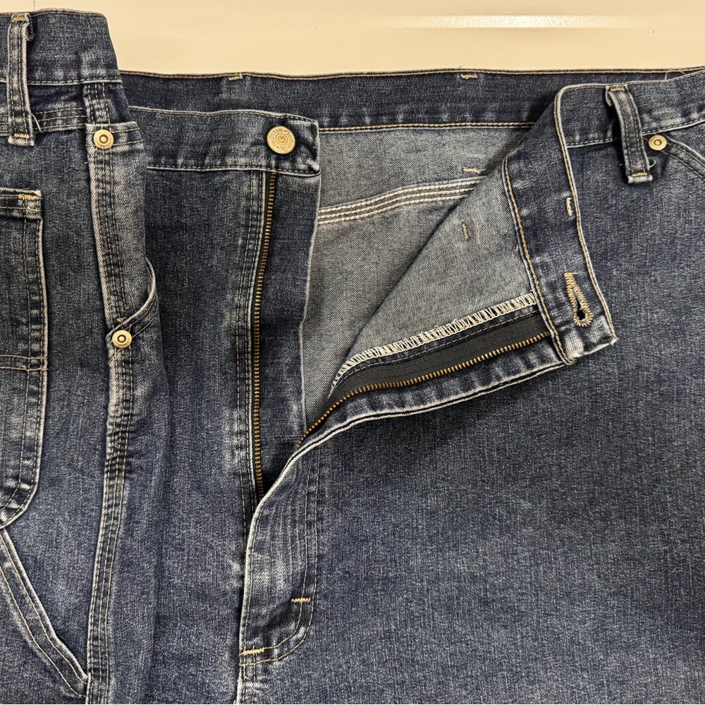 Big & Tall Men’s Wrangler Carpenter Denim Jeans 50x32 - Picture 6 of 6